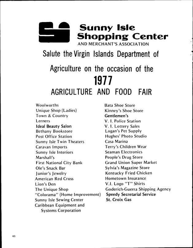 Annual Agriculture and Food Fair of the Virgin Islands - Page 40