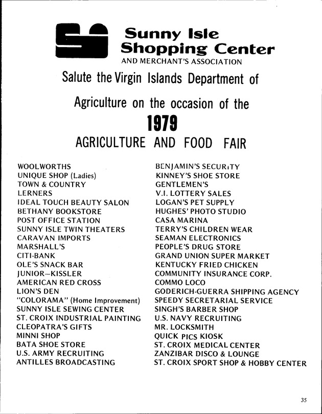 Annual Agriculture and Food Fair of the Virgin Islands - Page 35