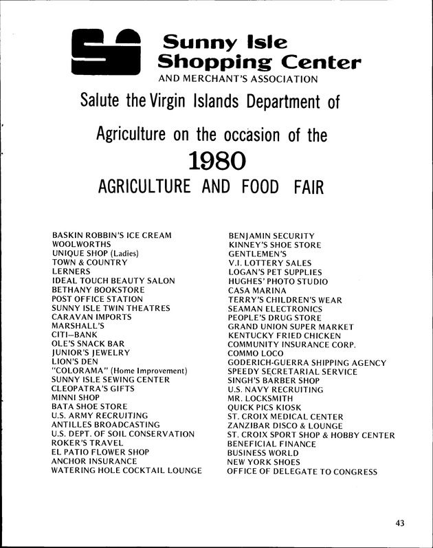 Annual Agriculture and Food Fair of the Virgin Islands - Page 43