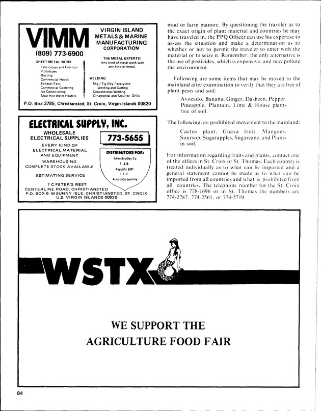 Annual Agriculture and Food Fair of the Virgin Islands - Page 84