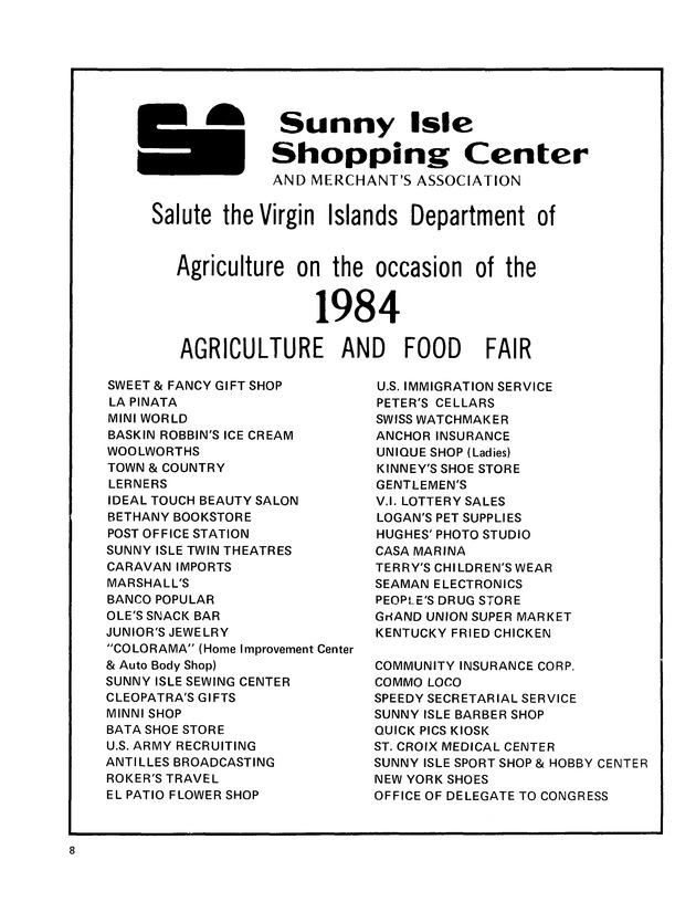 Annual Agriculture and Food Fair of the Virgin Islands - Page 8