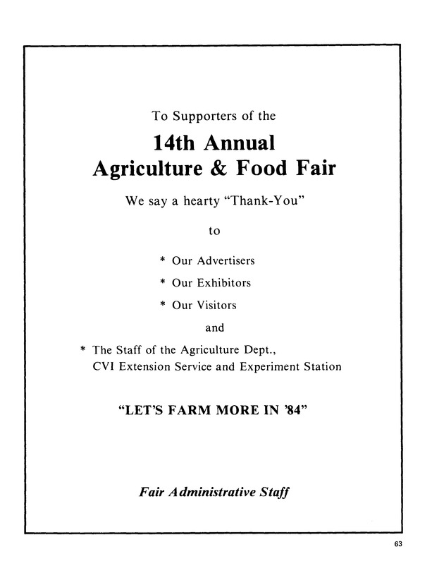 Annual Agriculture and Food Fair of the Virgin Islands - Page 63