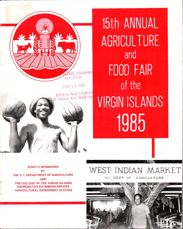 Annual Agriculture and Food Fair of the Virgin Islands - Front Cover