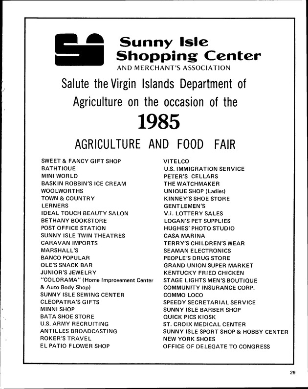 Annual Agriculture and Food Fair of the Virgin Islands - Page 29