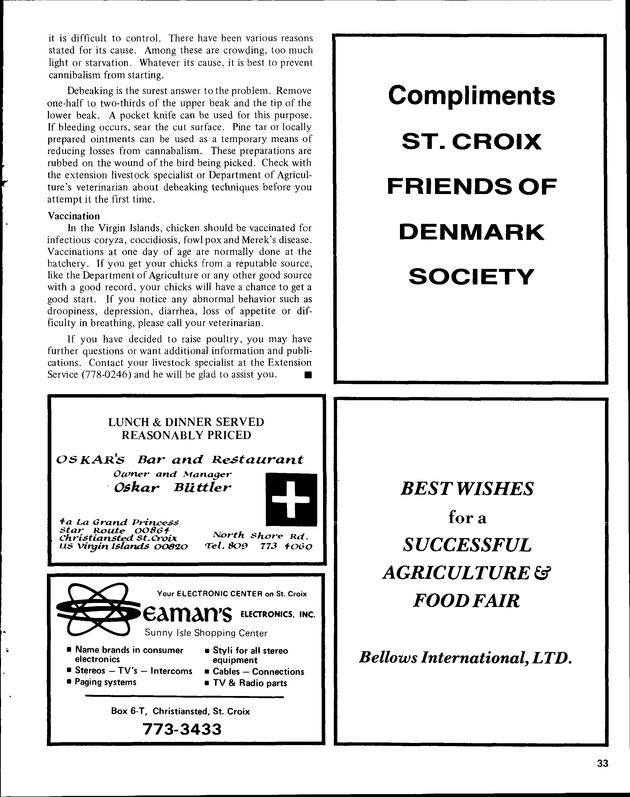 Annual Agriculture and Food Fair of the Virgin Islands - Page 33