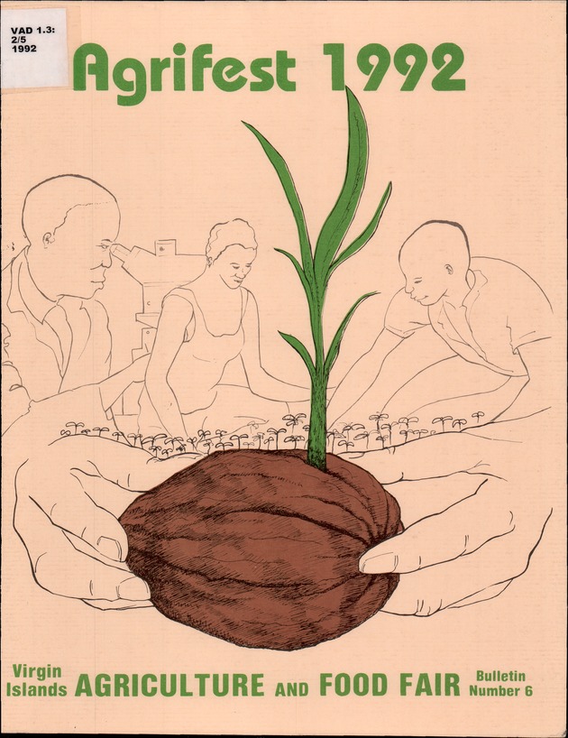 Virgin Islands Agriculture and Food Fair 1992 - Front Cover