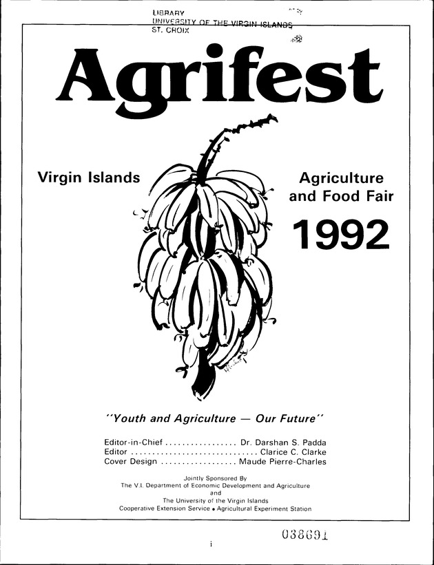 Virgin Islands Agriculture and Food Fair 1992 - Page i