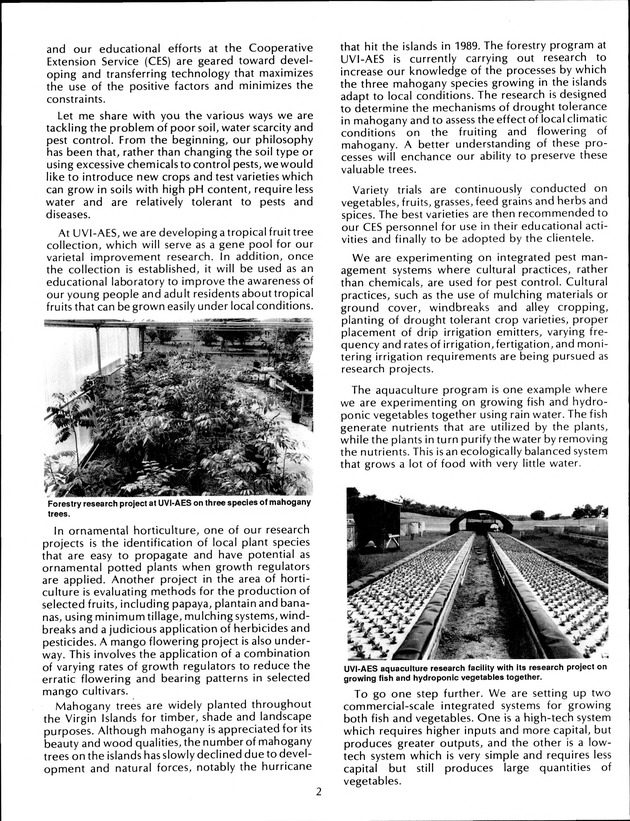 Virgin Islands Agriculture and Food Fair 1992 - Page 2