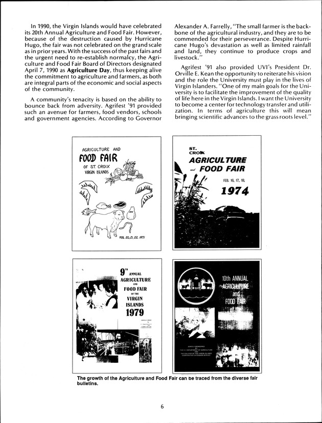 Virgin Islands Agriculture and Food Fair 1992 - Page 6