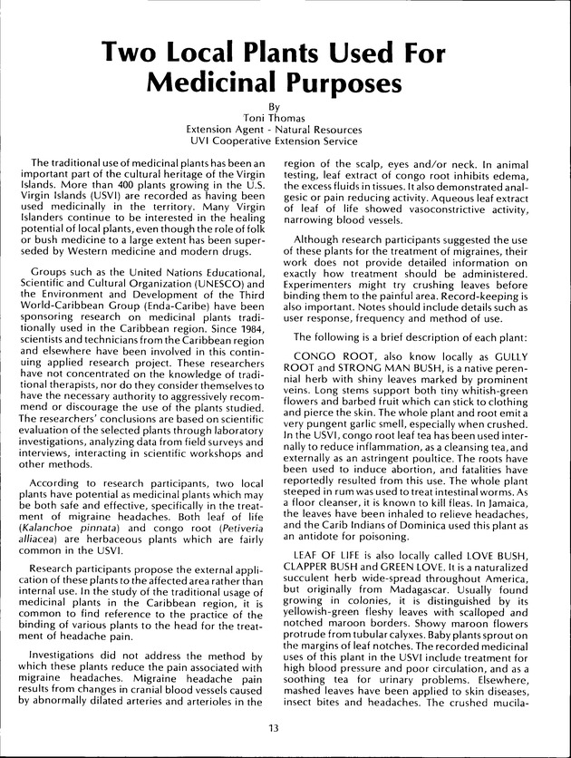 Virgin Islands Agriculture and Food Fair 1992 - Page 13