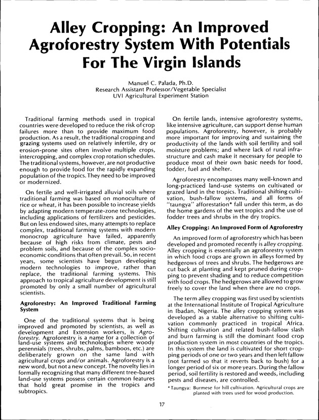 Virgin Islands Agriculture and Food Fair 1992 - Page 17