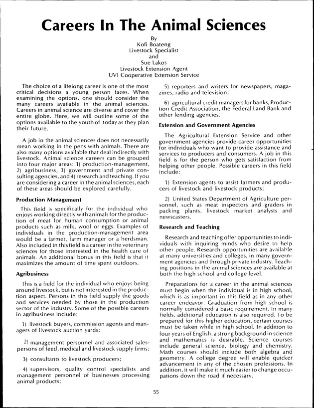 Virgin Islands Agriculture and Food Fair 1992 - Page 55