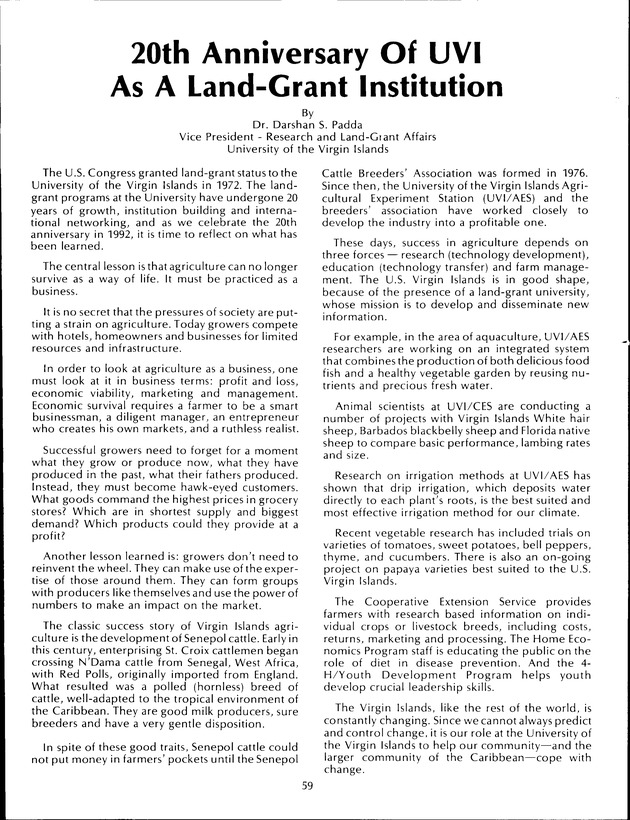 Virgin Islands Agriculture and Food Fair 1992 - Page 59