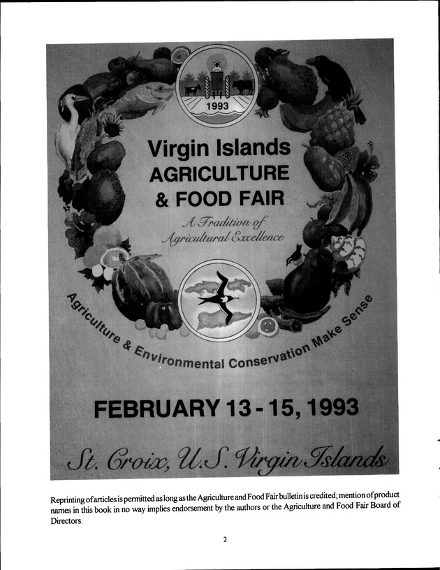 Virgin Islands Agriculture and Food Fair 1993 - Page 2