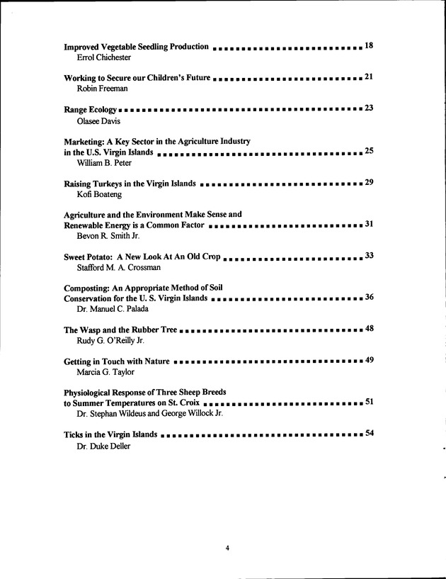 Virgin Islands Agriculture and Food Fair 1993 - Page 4