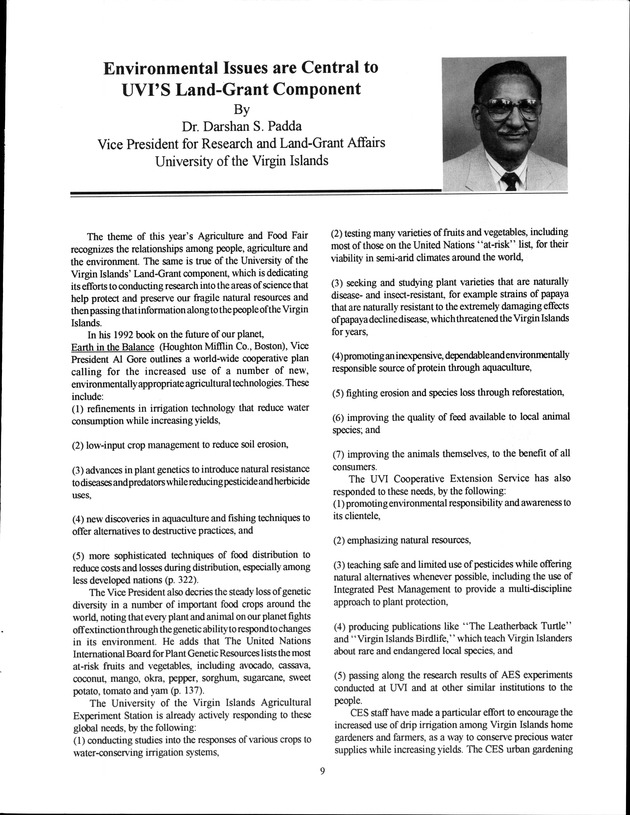 Virgin Islands Agriculture and Food Fair 1993 - Page 9