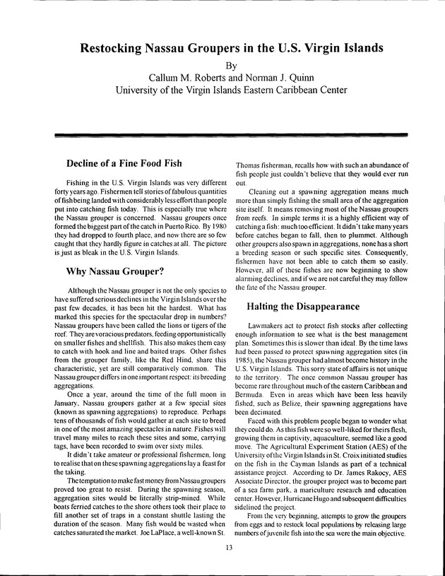 Virgin Islands Agriculture and Food Fair 1993 - Page 13