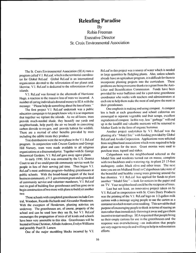 Virgin Islands Agriculture and Food Fair 1993 - Page 16