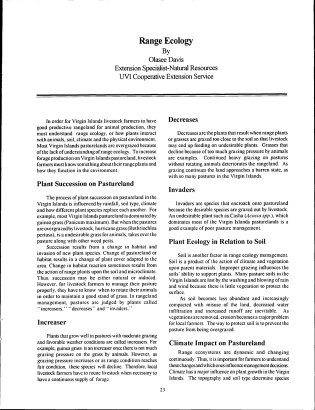 Virgin Islands Agriculture and Food Fair 1993 - Page 23