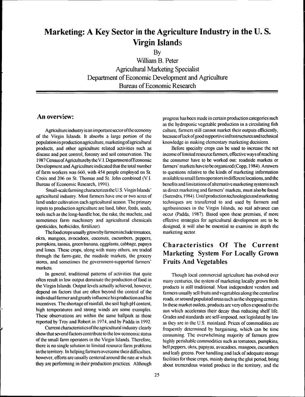 Virgin Islands Agriculture and Food Fair 1993 - Page 25