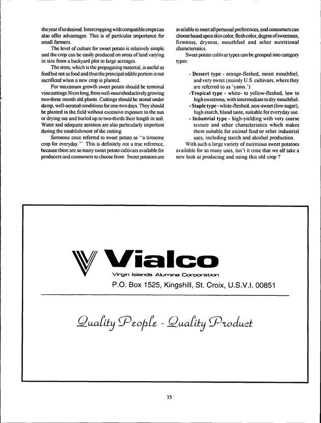 Virgin Islands Agriculture and Food Fair 1993 - Page 35