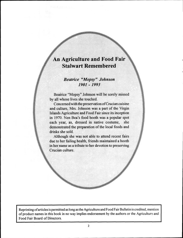 Virgin Islands Agriculture and Food Fair 1994 - Page 2