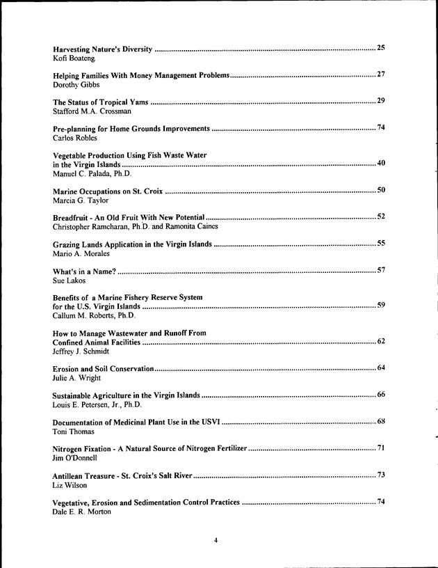 Virgin Islands Agriculture and Food Fair 1994 - Page 4