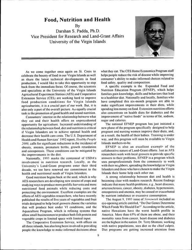 Virgin Islands Agriculture and Food Fair 1994 - Page 9