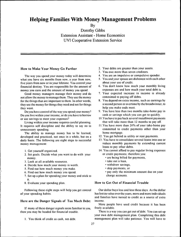 Virgin Islands Agriculture and Food Fair 1994 - Page 27