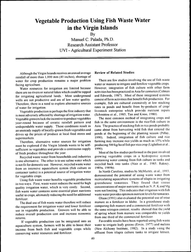 Virgin Islands Agriculture and Food Fair 1994 - Page 40