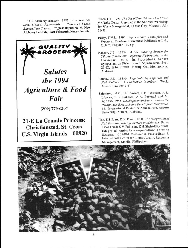 Virgin Islands Agriculture and Food Fair 1994 - Page 44