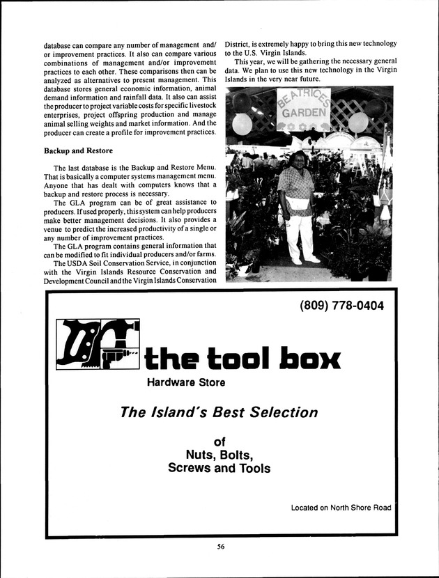 Virgin Islands Agriculture and Food Fair 1994 - Page 56