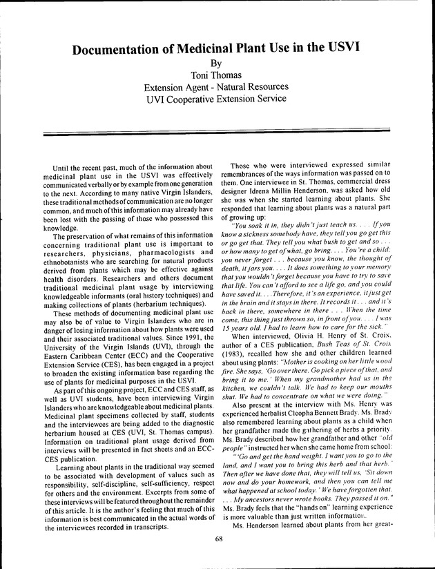 Virgin Islands Agriculture and Food Fair 1994 - Page 68