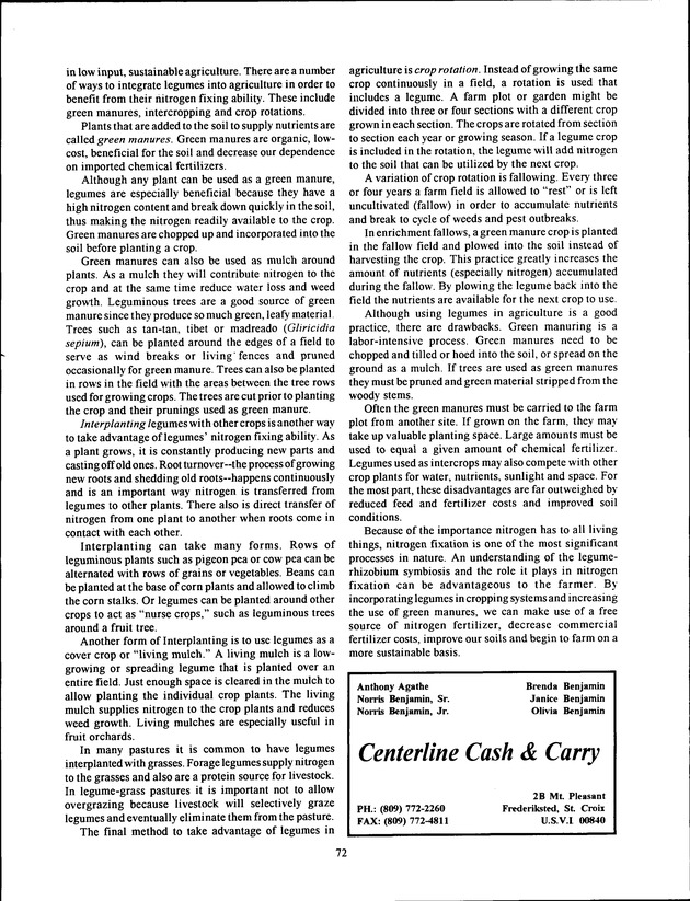 Virgin Islands Agriculture and Food Fair 1994 - Page 72