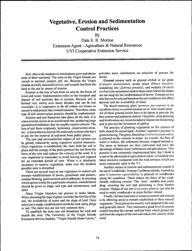 Virgin Islands Agriculture and Food Fair 1994 - Page 74