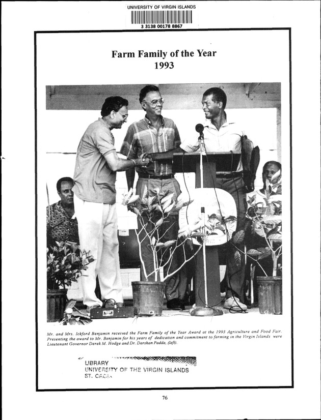 Virgin Islands Agriculture and Food Fair 1994 - Page 76