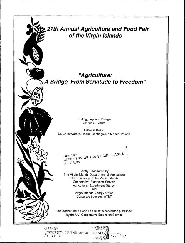 Virgin Islands Agriculture and Food Fair 1998 - Page 1