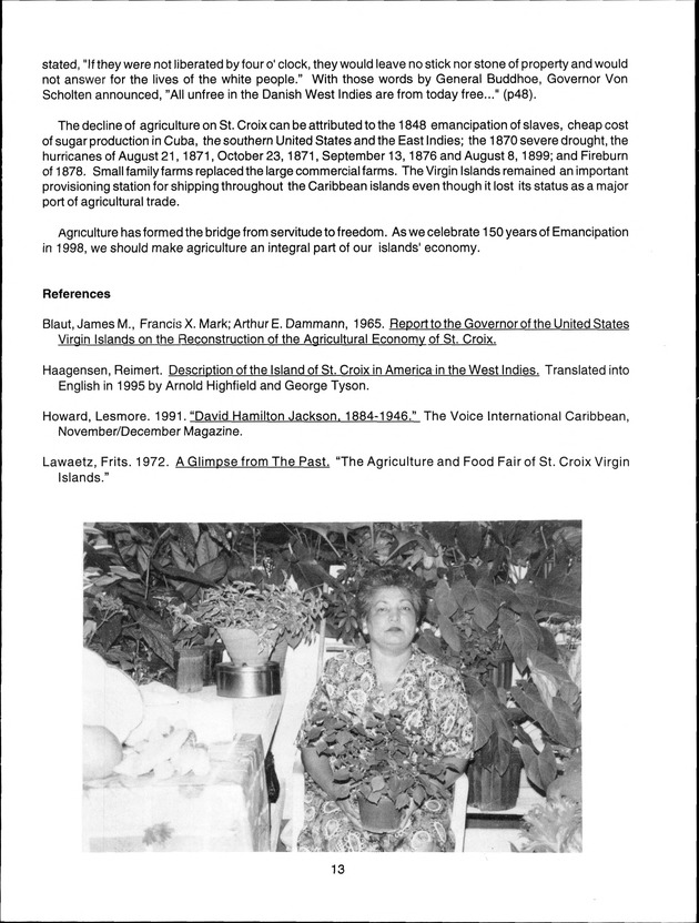 Virgin Islands Agriculture and Food Fair 1998 - Page 13