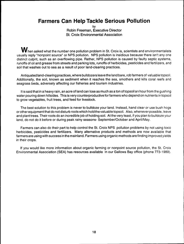 Virgin Islands Agriculture and Food Fair 1998 - Page 18