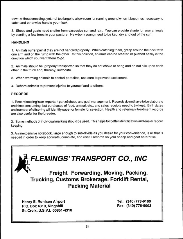 Virgin Islands Agriculture and Food Fair 1998 - Page 54