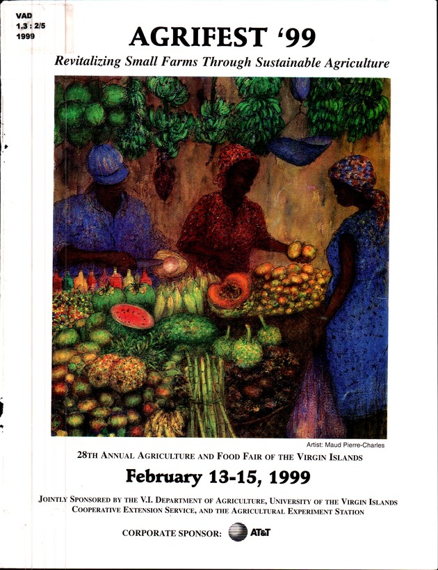 Virgin Islands Agriculture and Food Fair 1999 - Front Cover 1