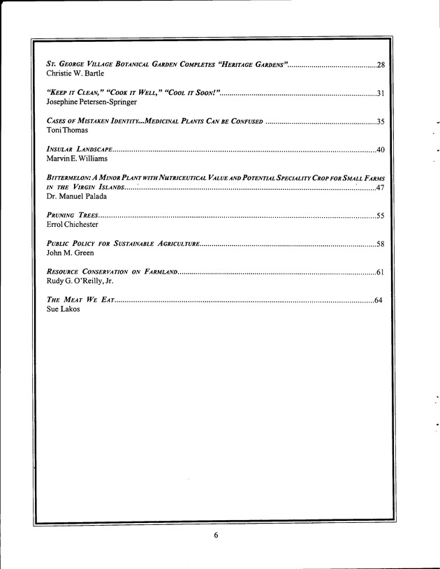 Virgin Islands Agriculture and Food Fair 1999 - Page 6