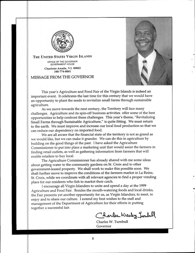 Virgin Islands Agriculture and Food Fair 1999 - Page 8