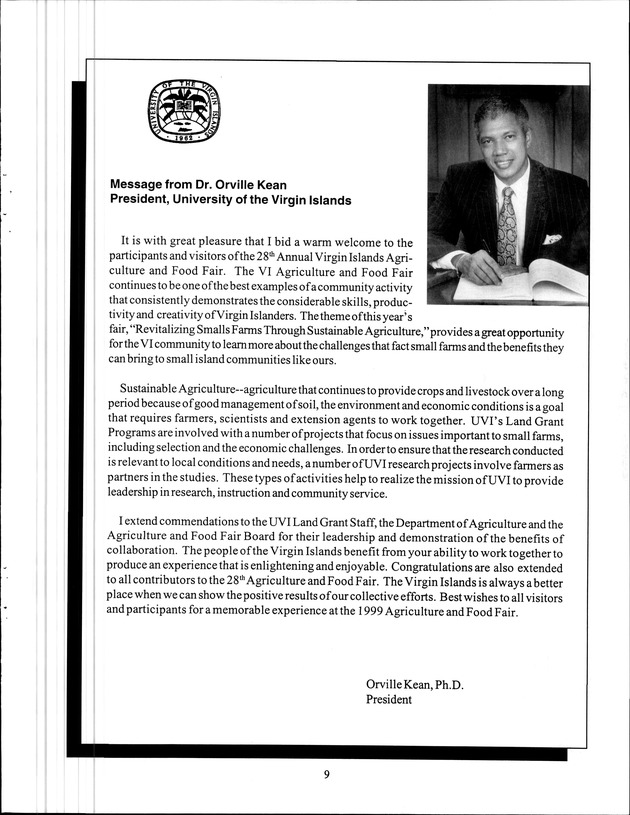 Virgin Islands Agriculture and Food Fair 1999 - Page 9