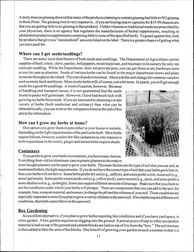 Virgin Islands Agriculture and Food Fair 1999 - Page 17