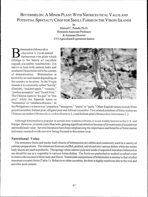 Virgin Islands Agriculture and Food Fair 1999 - Page 47