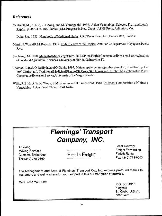 Virgin Islands Agriculture and Food Fair 1999 - Page 52