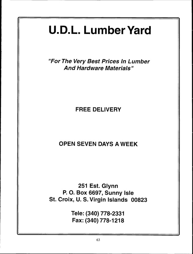 Virgin Islands Agriculture and Food Fair 1999 - Page 63