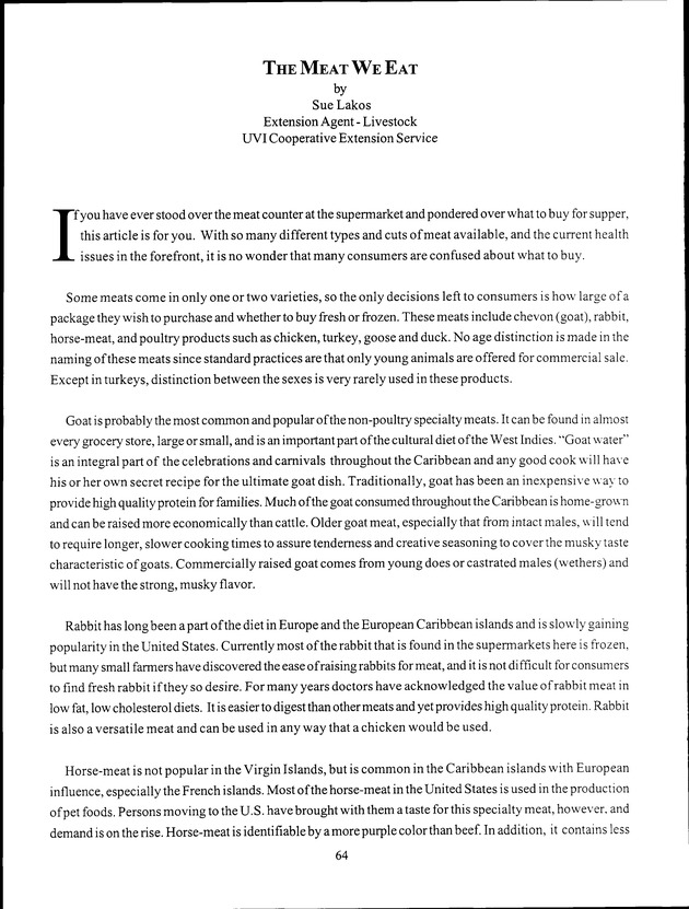 Virgin Islands Agriculture and Food Fair 1999 - Page 64