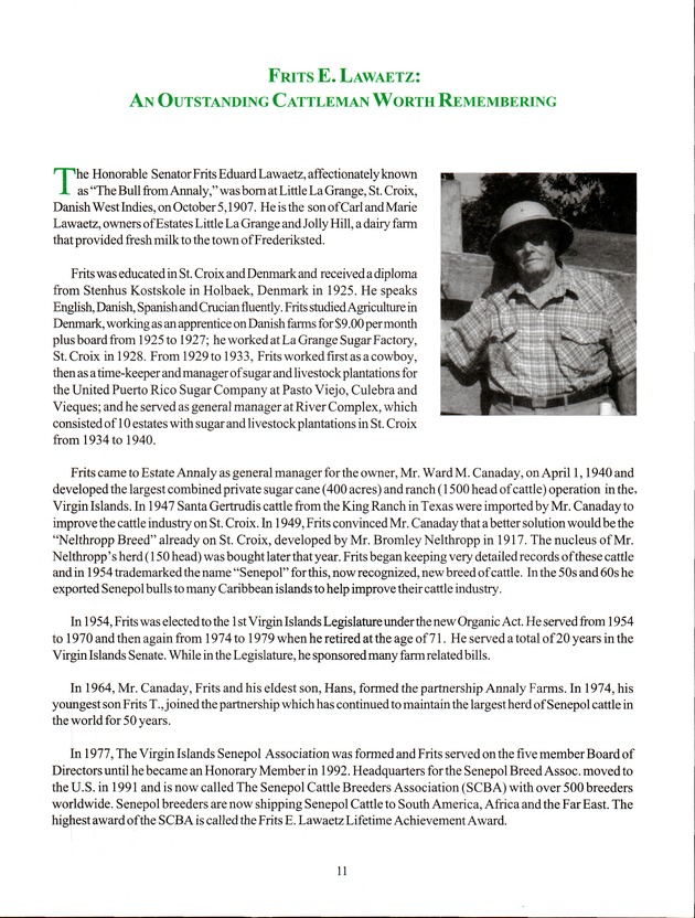 Virgin Islands Agriculture and Food Fair 2000 - Page 11